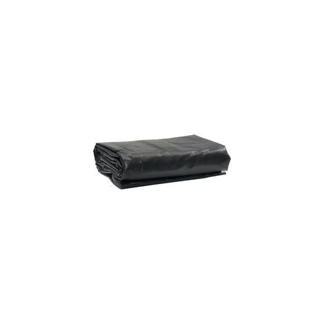 Schwarze Plane 1,5 x 2,5 m 650 g/m² - Crezuo (1/5)