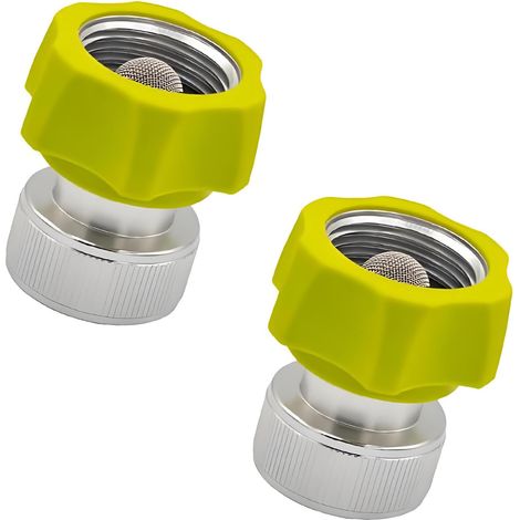 Tuyau de lavage à pression, raccord robuste de 3/4 pouces, accessoires de fixation étanches, adaptateur de tuyau haut, 2 pièces (1/5)