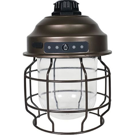 LED lamp of camping rechargeable, lamp suspended outdoor, ideal for patio, patio and lighting of emergency, finish copper vintage (1/5)