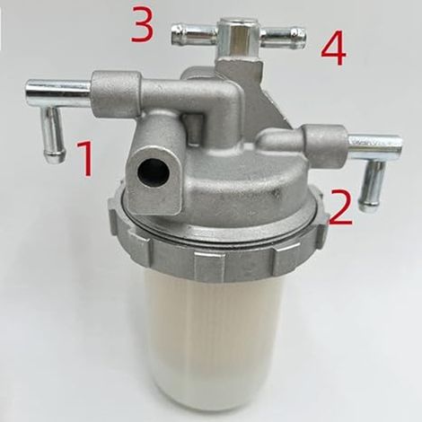 129612-55620 129100-55621 Vierrohr-Kraftstofffilter passend für Yanmar 4TNE88-RAG2 (1/5)