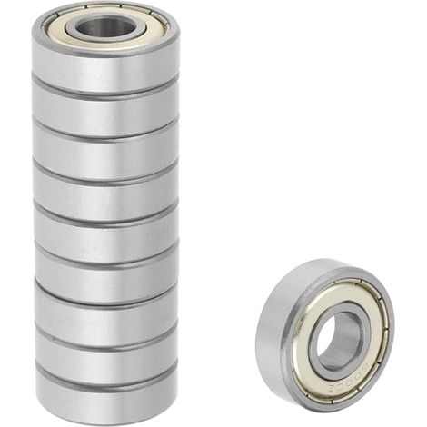 10 roulements à billes à gorge profonde encapsulés en métal 6000zz, en acier, 10 x 26 x 8 mm (1/5)