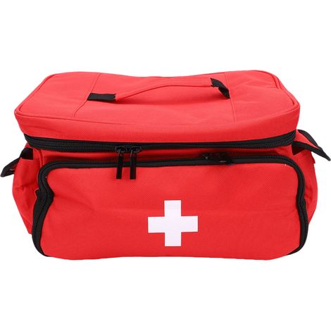 Sac Rangement Médical Tissu Oxford Étanche Portable – Trousse Premiers Secours Organisateur Transport Extérieur Aventure Voyage (1/5)
