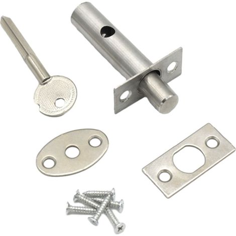 Tube Well Lock - Stainless Steel Security Bolt - For Fire Escape Doors - 1 Set (1/5)
