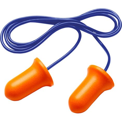Tappi antirumore monouso Neri T2 Cord con cordino