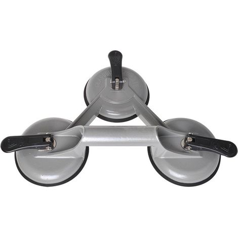 Vacuum lifter aluminium with 3 suction cups (1/4)