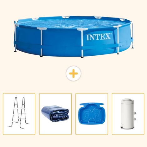 Intex Piscine Tubulaire Ronde - 366x76 cm - 5-pièces S144 (1/5)