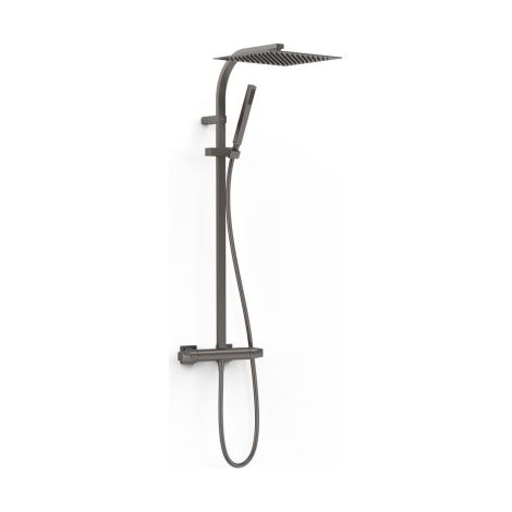 Ensemble de robinet thermostatique mural 2 voies pour douche Over-wall Graphite - TRES 19039305GR