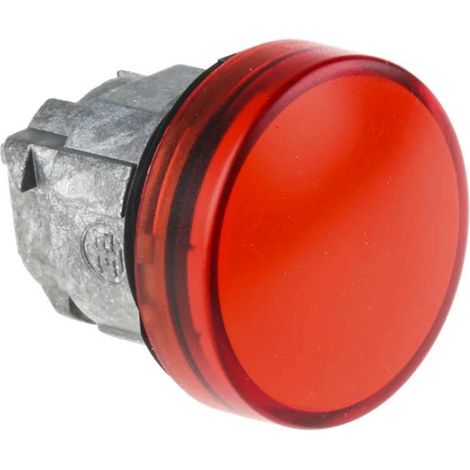 Cabeza de lámpara Telemecanique LED liso rojo gema ZB4BV043