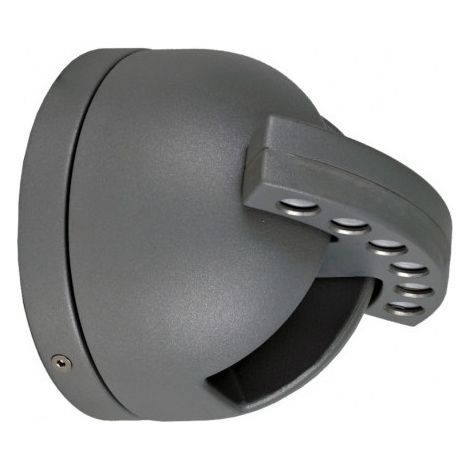 Applique murale LED 3W anthracite Ø 140mm orientable 3000K 300lm 230V IP44 exterieure IDAS ARLUX (1/3)