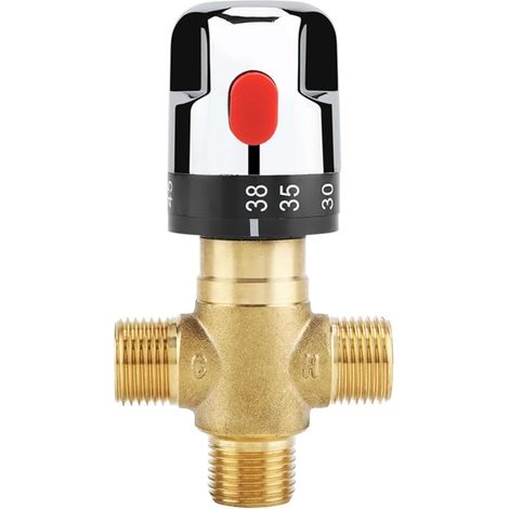 Thermostat-Duschmischer aus massivem Messing G1/2 – Präzise Temperaturregelung – Einfache Installation – (1/5)