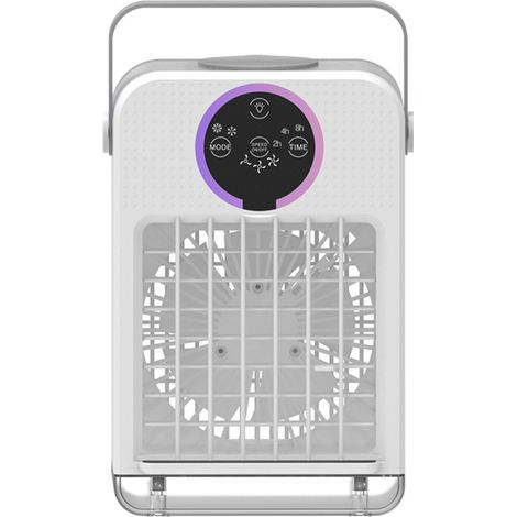 Portable air humidifier, mini desktop air conditioner, 700ml water tank, small water-cooled fan (1/5)