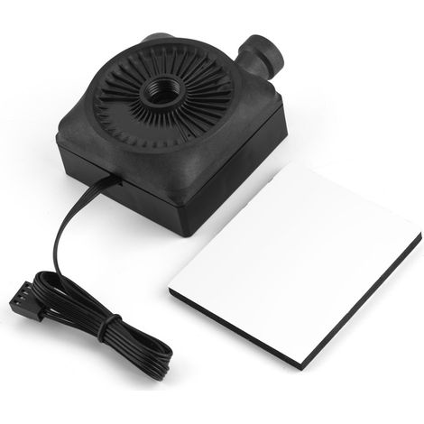 Pompe à eau PC 12V ultra silencieuse pour refroidissement liquide, débit 500L/h, raccord G1/4 (1/5)