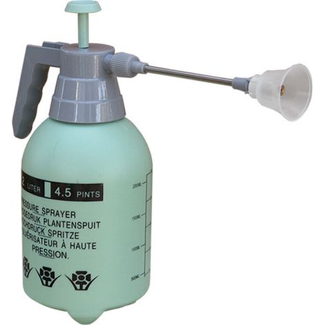 Pulvérisateur à pression en plastique de 2 litres, pulvérisateur à pompe portatif, pulvérisateur de jardin puissant avec buse, adapté à l'irrigation et au nettoyage. (1/5)