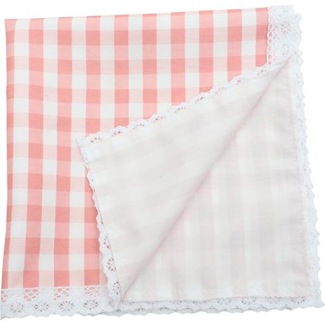 Nappe décorative pour petite table à manger, protège-table micro-ondes, 60 cm, dentelle rose (1/5)
