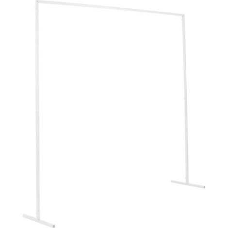 Youyijia Rectangle Wedding Arch Stand 2x2M (6.6ft) Iron Rectangle Backdrop Stand Metal Garden Arch Arbour Climbing Plants Roses for Wedding Ceremony Party Decoration White (1/5)