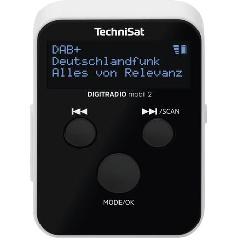 TechniSat DIGITRADIO mobil 2 Radio de poche FM, DAB+ noir, blanc (1/4)