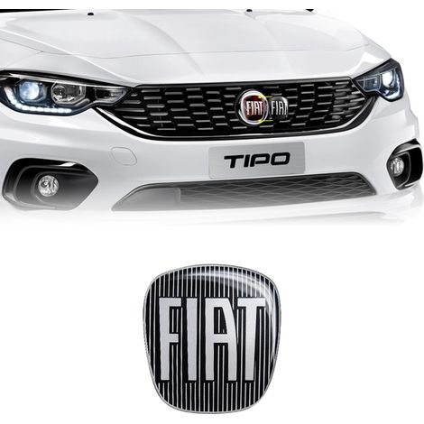 Adesivo Fiat 3D Ricambio Logo per Tipo - Colore: NERO - Confezione: SINGOLO