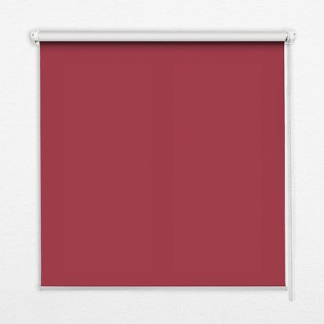Store Enrouleur Intérieur pour Fenêtre - Store Tamisant - Store Enrouleur qui Laisse Passer la Lumière - Store Brise-Vue - Store - Store pour Intérieur - (100 cm x 140 cm) - Rouge foncé (1/5)