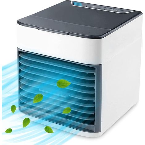 Tragbare Klimaanlage, extrem leistungsstarker Mini-Ventilator, Luftreiniger und Luftbefeuchter in einem – der Arctic 3-stufige persönliche Luftkühler. (1/3)