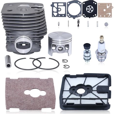 Kit piston-cylindre pour Stihl FS550 FS420 FS420L FS550L Débroussailleuses Pièces de rechange, Filtre à air et kit de réparation de carburateur, Remplacement 4116 020 1215, 4116 120 1602, 4115 141 030 (1/5)
