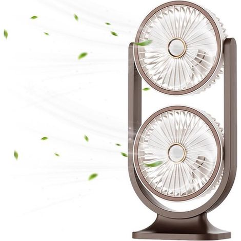 Ventilador de mesa inalámbrico,marrón (1/5)