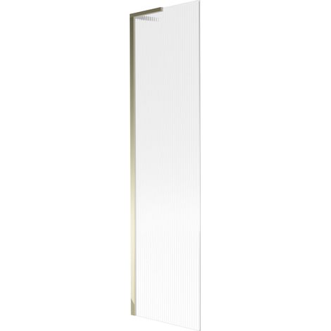 Mexen Next L paratia da vasca da bagno con 1 anta 50 x 150 cm, strisce, dorato - 895-050-000-03-09-50 (1/5)