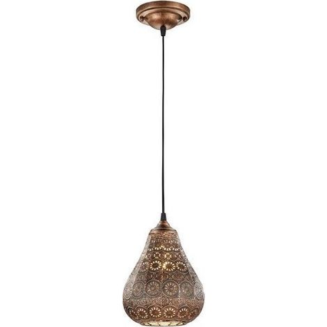 Suspension orientale JASMIN cuivre antique Ø19 Trio (1/3)