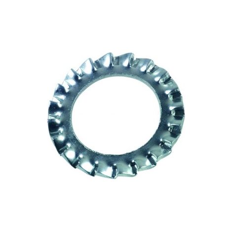 Rondella dentata esterna 3441-8 LENNIE DIN 6798 zincata Ø8 - confezione da 1000 - 50000802B