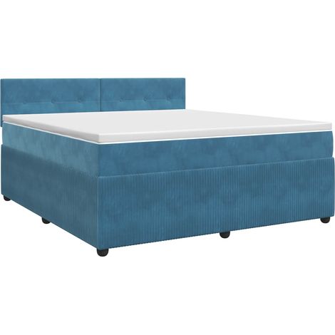 Maison Exclusive - Boxspringbett mit Matratze Dunkelblau 180 x 20 (1/5)