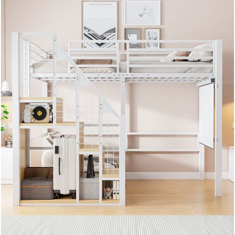 letto struttura 90x200 salvaspazio con guardaroba HAVRYA (1/5)