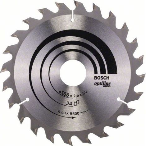 Bosch PRO Wood Kreissägeblatt, 165 x 2,6 x 30 mm, T24 (1/4)