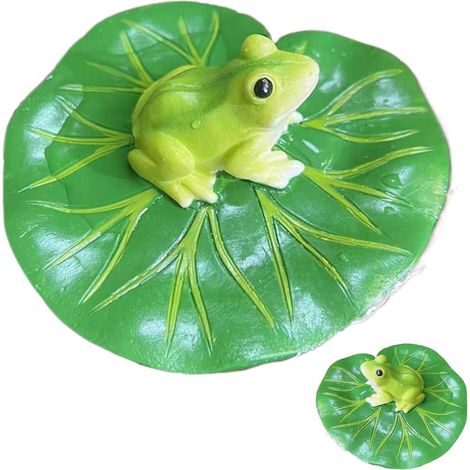 Grenouille Flottante Sur Feuille Statuette Animalière en Résine Décoration  Décor Grenouille Flottante Pour Bassin Fontaine Aquarium Étang Bain Oiseaux Patio (1/5)