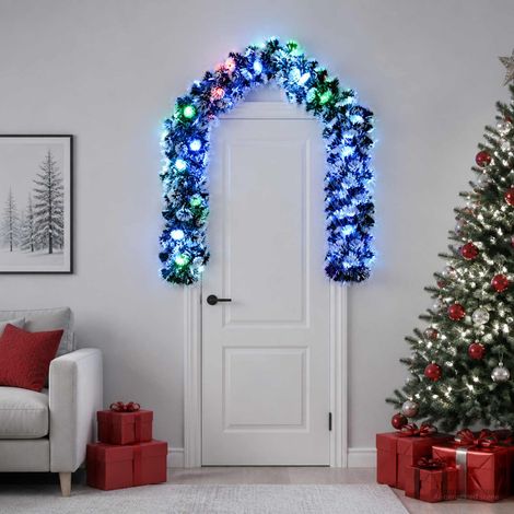 vidaXL Christmas Garland 200 cm 16 LED Multicolor PET (1/5)