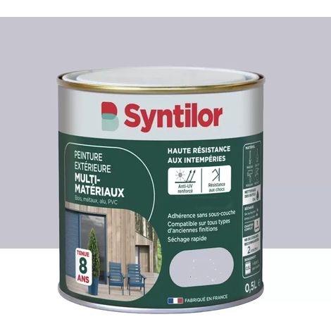 Peinture Multi-Matériaux Extérieure SYNTILOR Gris alu 0,5 L (1/3)