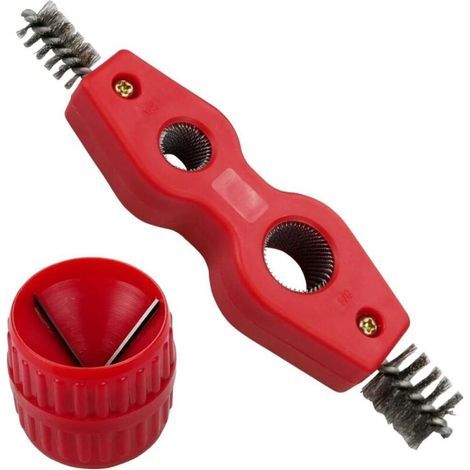Universel Ébavureur Pour Tuyaux ébavurage brosse de rouille Ébavurage Outil Intérieur et Extérieur Ébavureur Multicouche pour l'installation de la plomberie (1/5)
