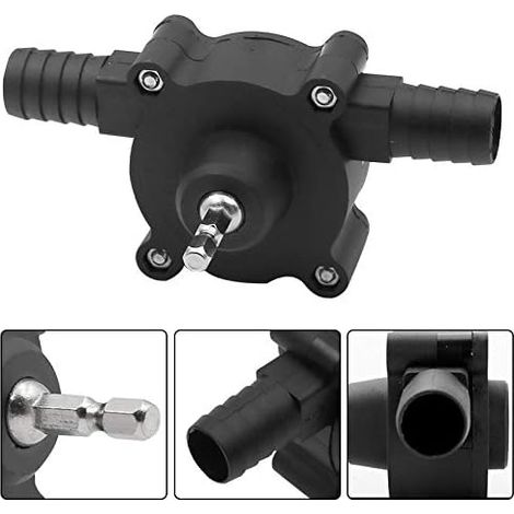 Pompe manuelle portable de transfert rapide d'eau ou d'huile avec raccord, sans électricité ni batterie, pour jardin, construction et agriculture, puits, étangs et caves (1/3)