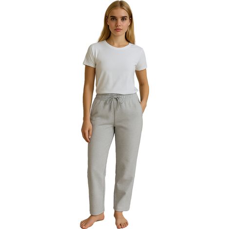 Damen-Jogginghose, bequem, für den Alltag, grau (1/5)