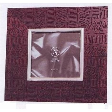 Cornice Portafoto da appoggio in Legno e Argento bordeaux 10 x 15 cm (1/3)
