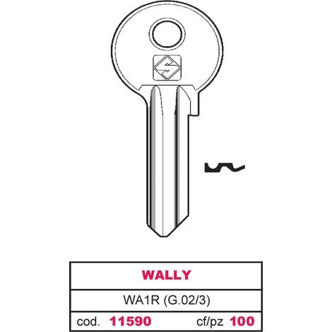 Silca CHIAVE OTTONE WA1R (G.VAC 3) WALLY 100.00 pz