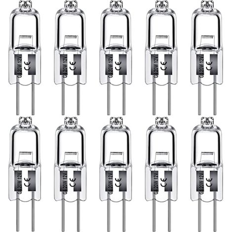 Ampoules halogènes G4 12 V - Blanc chaud 10 W (lot de 20) (1/5)