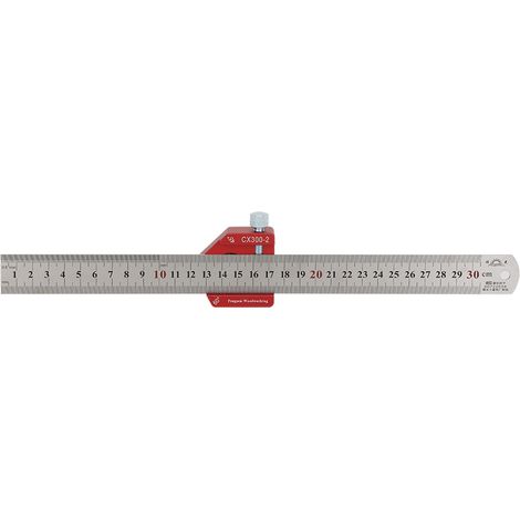 Règle de traçage de mesure à échelle de 300mm, outil de marquage d'angle pour le travail du bois, CX300-2 CX300-2