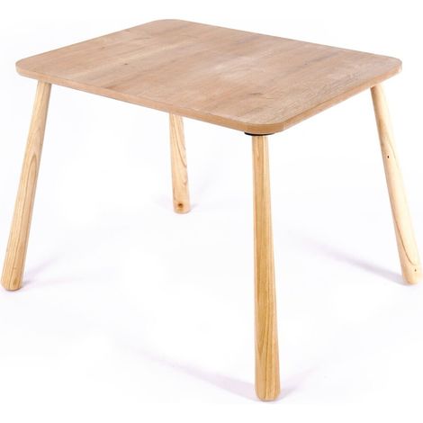 Tavolo per bambini con gambe in legno massello L60 cm - MAEL