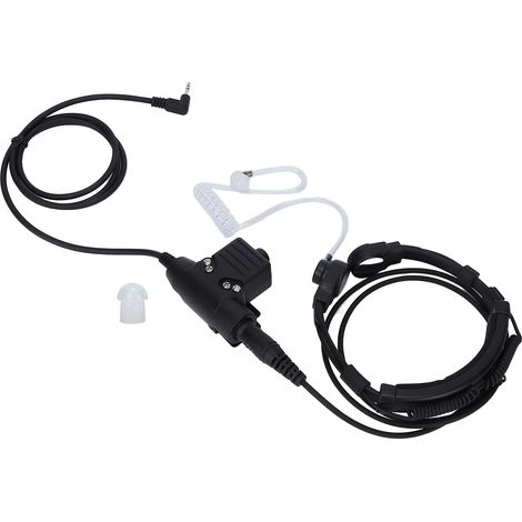 Adaptateur système casque U94 PTT avec micro gorge pour Motorola T5428 6200C T80 et autres radios 2.5 mm (1/5)