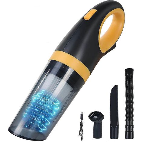 Aspirateur portatif sans fil, 8500 Pa, 120 W, rechargeable, pour voiture ou table. Puissant aspirateur sans fil portable avec filtre lavable. (1/5)