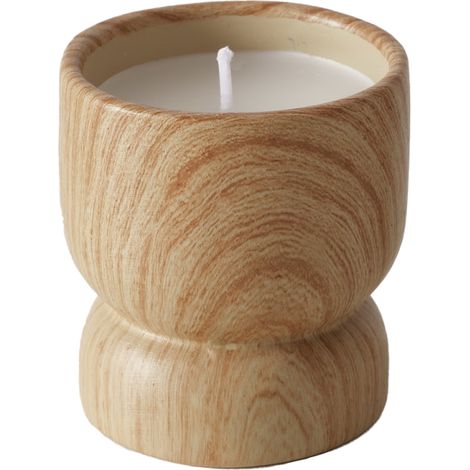 Verzierte Keramikkerze LEANO, Ø 6,5 cm