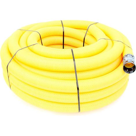 Tuyau d'évacuation PVC Ø80mm – Longueur 50m – Flexible et léger – Perforations pour drainage agricole