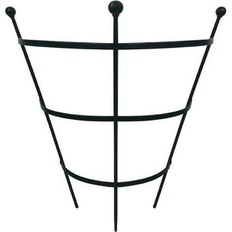 Half Peony Cage Support Frame - Black - Pack of 3