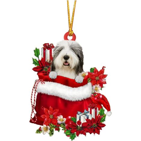 Pendentif Chien Dessin Anime - Décoration De Sapin De Noël Et Voiture - Acrylique - Multicolore - 1 Piece (1/5)