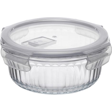 Recipiente redondo de vidrio para alimentos Mariet de 650 ml. (1/4)