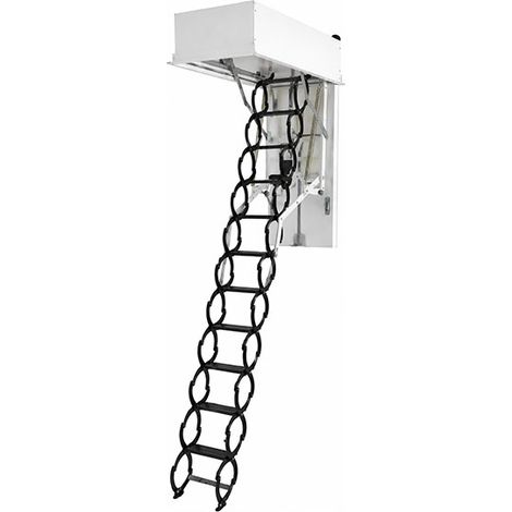 Escalier escamotable électrique - Trappe de 60x120cm - Hauteur de 270 à 2.90m - LET60120-290 (1/5)
